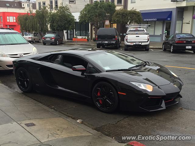 Lamborghini Aventador spotted in San Francisco, United States