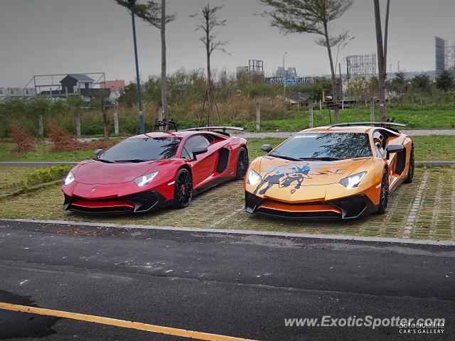 Lamborghini Aventador spotted in Taichung, Taiwan