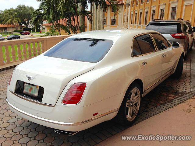 Bentley Mulsanne spotted in Coral Gables, Florida