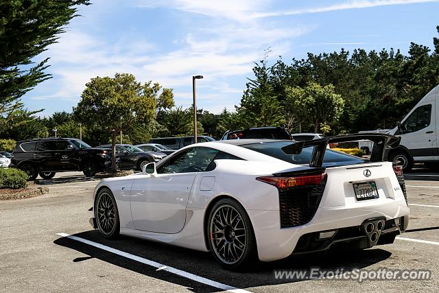 Lexus LFA spotted in Pebble Beach, California