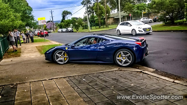 Ferrari 458 Italia spotted in Sydney, Australia