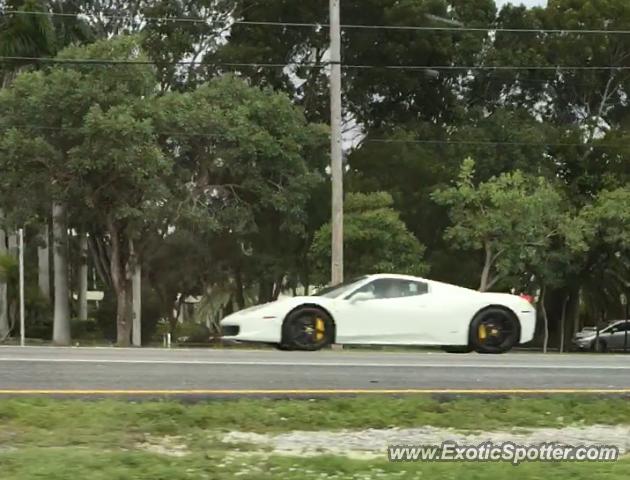Ferrari 458 Italia spotted in Key Largo, Florida