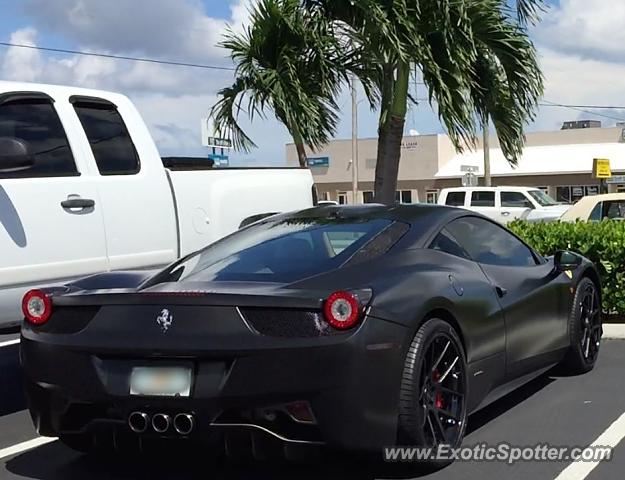 Ferrari 458 Italia spotted in Stuart, Florida
