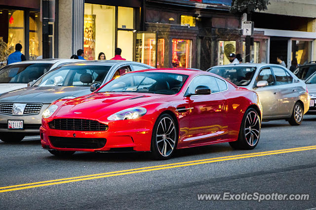 Aston Martin DBS spotted in Arlington, Virginia