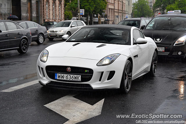 Jaguar F-Type spotted in Warsaw, Poland