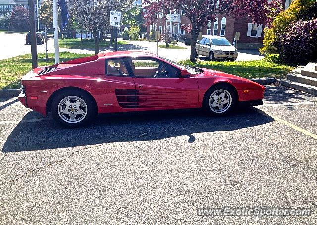 Ferrari Testarossa spotted in Portsmouth, New Hampshire