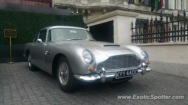 Aston Martin DB5 spotted in London, United Kingdom