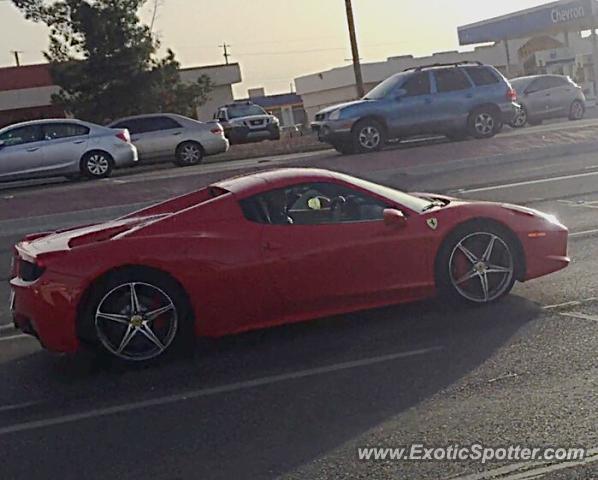 Ferrari 458 Italia spotted in El Paso, Texas