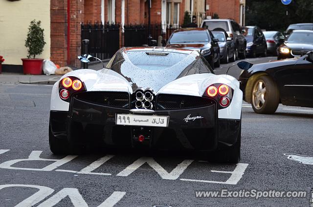 Pagani Huayra spotted in London, United Kingdom