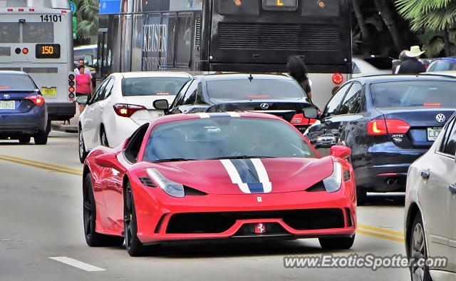 Ferrari 458 Italia spotted in Miami, Florida