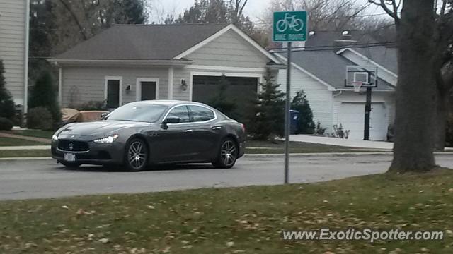 Maserati Ghibli spotted in Downers Grove, Illinois