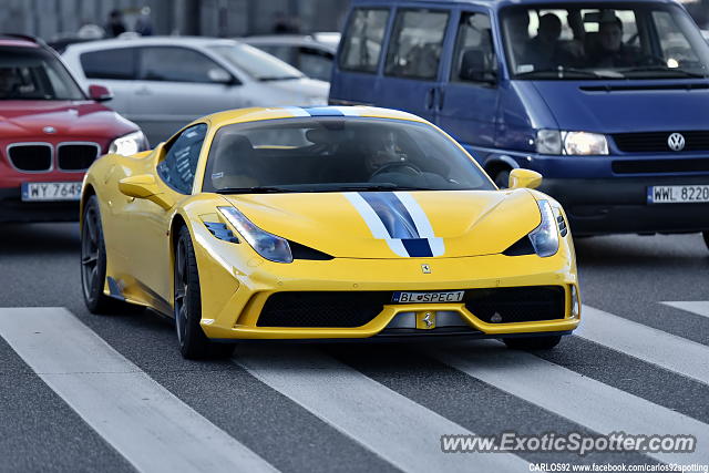 Ferrari 458 Italia spotted in Warsaw, Poland