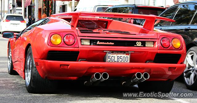 Lamborghini Diablo spotted in Beverly Hills, California