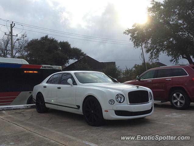 Bentley Mulsanne spotted in Houston, Texas