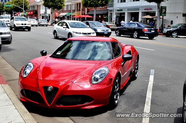 Alfa Romeo 4C spotted in Beverly Hills, California