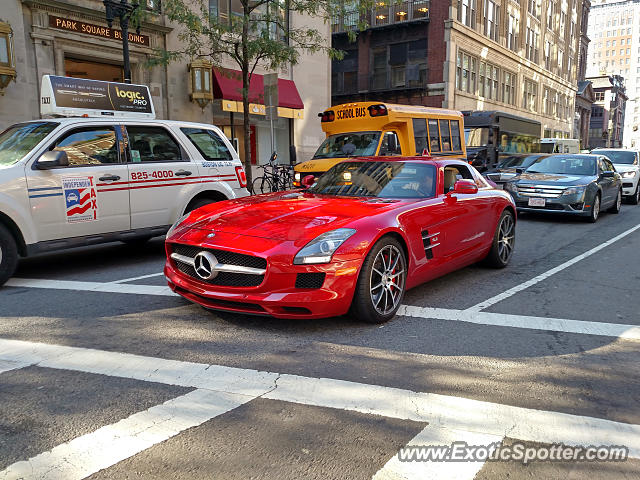 Mercedes SLS AMG spotted in Boston, Massachusetts