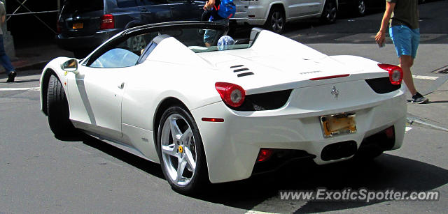 Ferrari 458 Italia spotted in New York City, New York