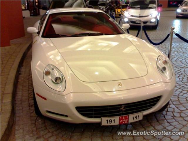Ferrari 612 spotted in In dubai with ABU DHABI NO.plate, United Arab Emirates