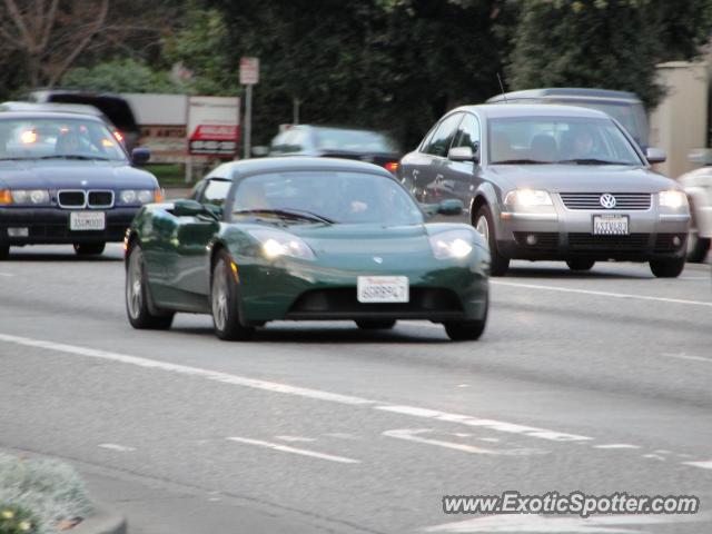 Tesla Roadster spotted in Aneheim , California