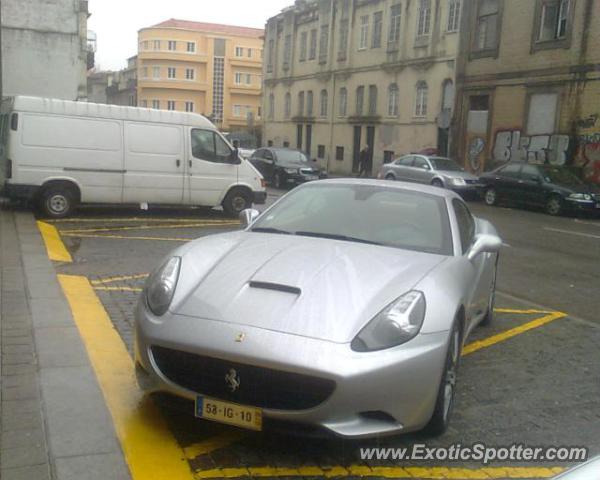 Ferrari California spotted in Porto, Portugal