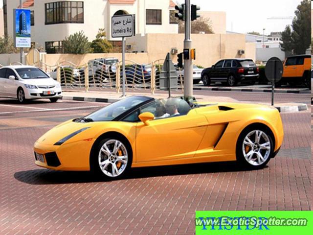 Lamborghini Gallardo spotted in Dubai, United Arab Emirates