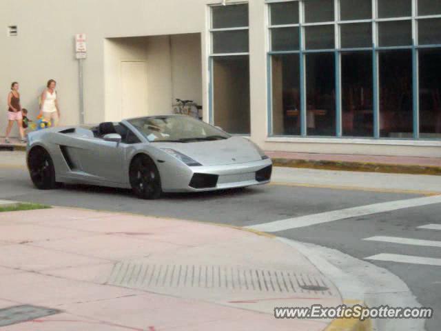 Lamborghini Gallardo spotted in South Beach, United States