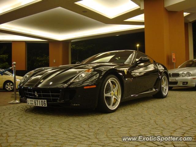 Ferrari 599GTB spotted in DUBAI, United Arab Emirates