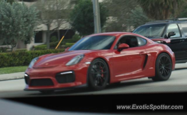Porsche Cayman GT4 spotted in Jupiter, Florida
