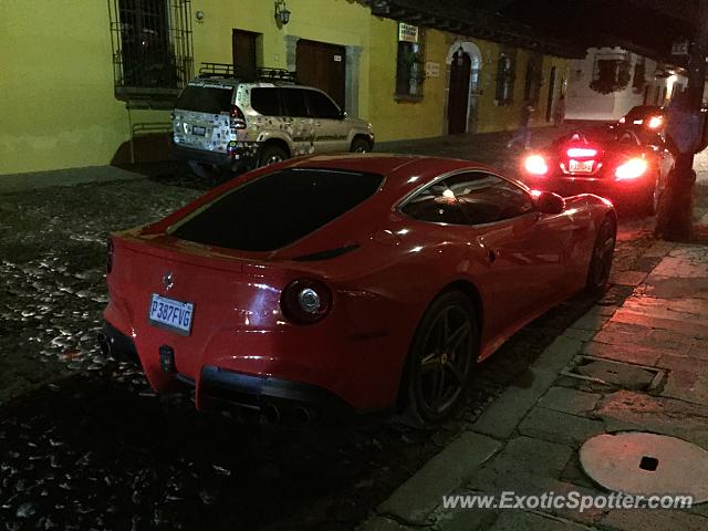 Ferrari F12 spotted in Antgua Guatemala, Guatemala