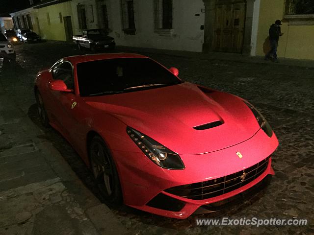 Ferrari F12 spotted in Antgua Guatemala, Guatemala