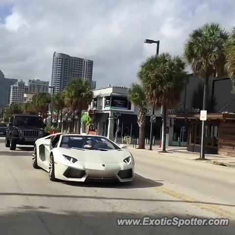 Lamborghini Aventador spotted in Fort Lauderdale, Florida