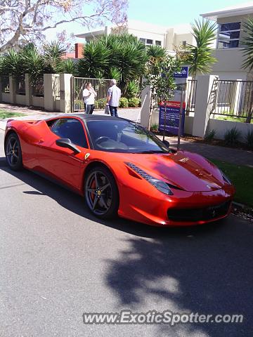 Ferrari 458 Italia spotted in Adelaide, Australia