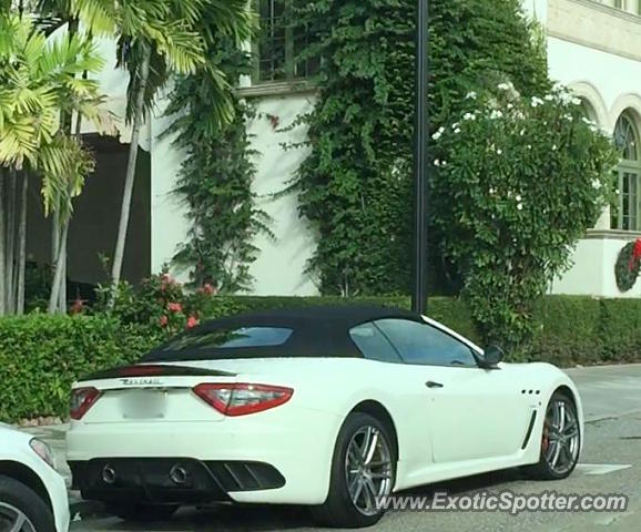 Maserati GranCabrio spotted in Palm Beach, Florida