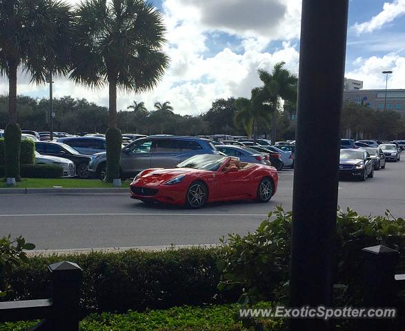 Ferrari California spotted in Palm B. Gardens, Florida