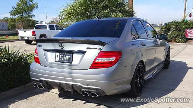 Mercedes C63 AMG Black Series spotted in Houston, United States