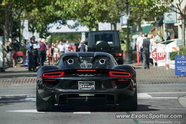 Porsche 918 Spyder spotted in Monterey, California