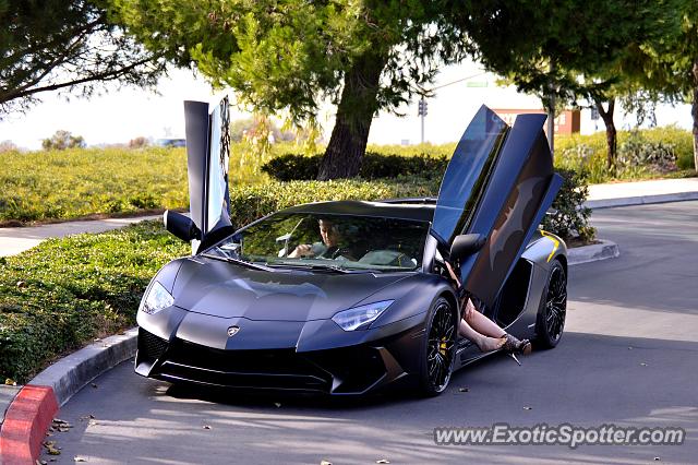 Lamborghini Aventador spotted in Newport Beach, California