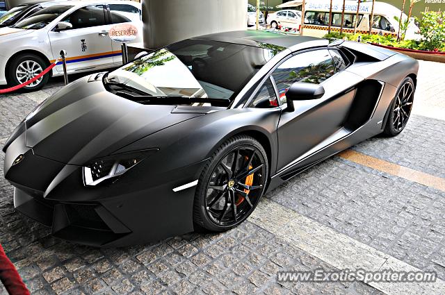 Lamborghini Aventador spotted in Bukit Bintang KL, Malaysia
