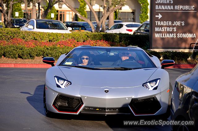 Lamborghini Aventador spotted in Newport Beach, California