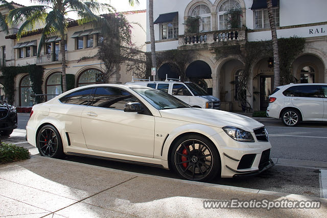 Mercedes C63 AMG Black Series spotted in Palm Beach, Florida