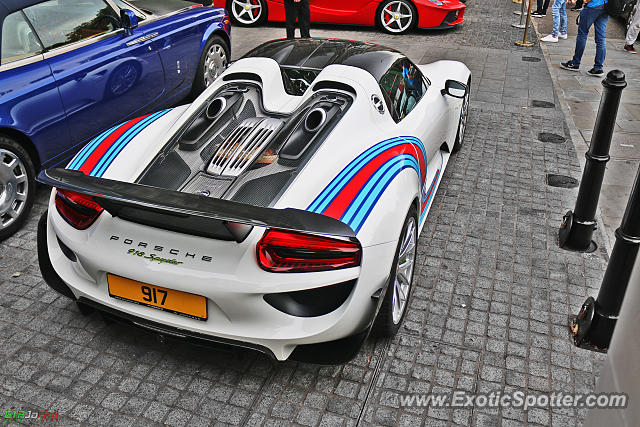 Porsche 918 Spyder spotted in London, United Kingdom