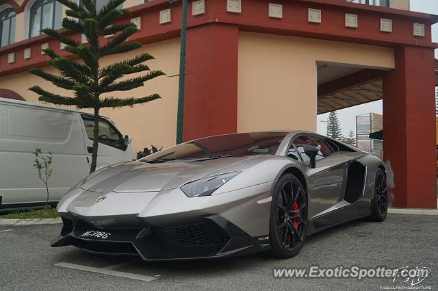 Lamborghini Aventador spotted in Genting Highland, Malaysia