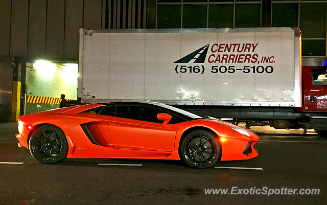 Lamborghini Aventador spotted in Manhattan, New York