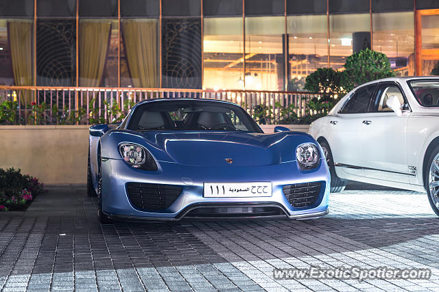 Porsche 918 Spyder spotted in Dubai, United Arab Emirates
