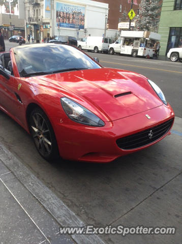 Ferrari California spotted in Hollywood, California