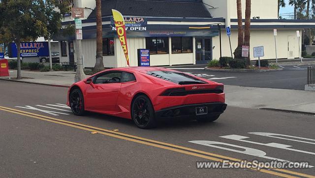 Lamborghini Huracan spotted in Pacific Beach, California