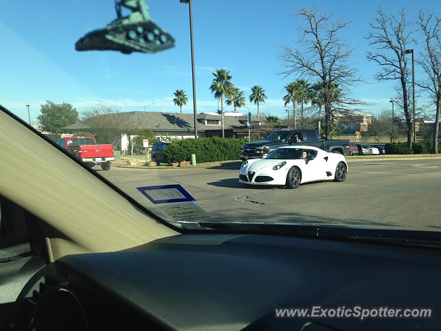 Alfa Romeo 4C spotted in College station, Texas