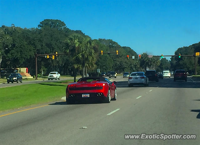 Lamborghini Gallardo spotted in Hilton Head, South Carolina