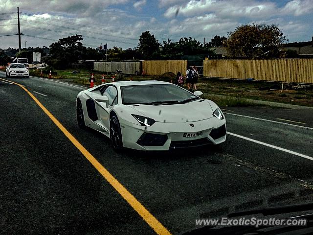 Lamborghini Aventador spotted in Auckland, New Zealand