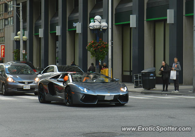 Lamborghini Aventador spotted in Toronto, Canada